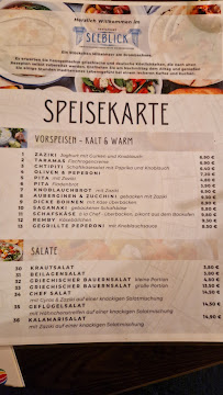 Menu / carte de Gaststätte Seeblick-Stüberl à Absberg