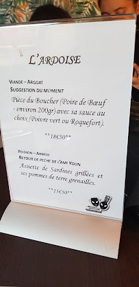 Restaurant L'OVNY à Bénodet menu
