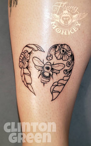 Explore military sleeve tattoo ideas, creative tattoo ideas in Harrison, available at Flying Monkey Tattoo Parlour