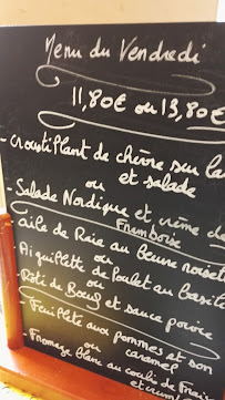 Restaurant français Le Verre et l'Assiette à Quintin (le menu)