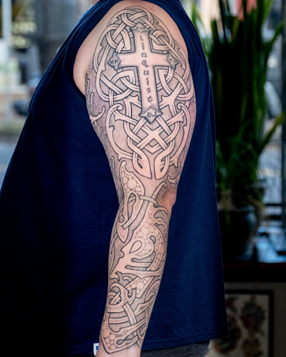 Explore cool sleeve tattoo ideas for guys, creative tattoo ideas in Vancouver, available at Hopeless Tattoo & Piercing