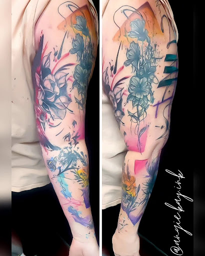 Explore shoe tattoo ideas, creative tattoo ideas in Casper, available at Luna & Lotus Amethyst Ink Angie Kay