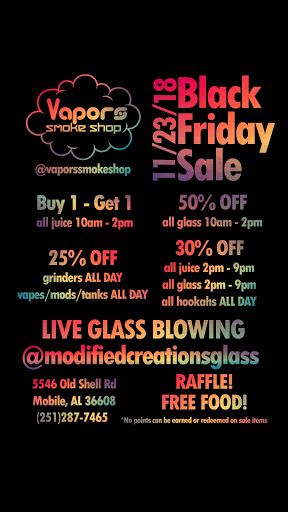 Vaporizer Store «Vapors smoke shop», reviews and photos, 5546 Old Shell Rd, Mobile, AL 36608, USA