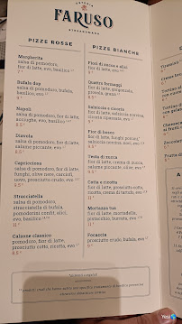 Restaurant OSTERIA FARUSO à Rome (le menu)