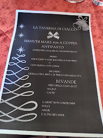 Menu du La Taverna di Ciacco à Terracina