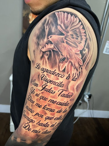 Explore cover up tattoo ideas back, creative tattoo ideas in Roanoke, available at Saint Cecilias Art Studio