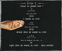 Menu / carte de French Tacos à Marange-Silvange