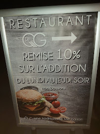 Restaurant LE QG RESTAURANT à Château-Thierry (la carte)