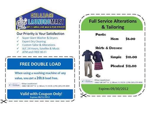 Laundromat «Killian laundromart lavanderia Dry cleaning & Coin Laundry», reviews and photos, 10862 SW 104th St, Miami, FL 33176, USA