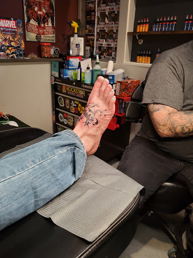 Explore full neck tattoo ideas for men, creative tattoo ideas in Denver, available at Mile High Ink