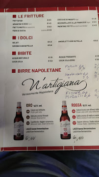 Menu / carte de Pizzeria De Stefano à Naples