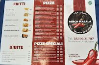 Menu / carte de Mirch Masala à Bologna
