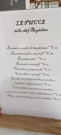 Trattoria Filograna à Arcisate carte