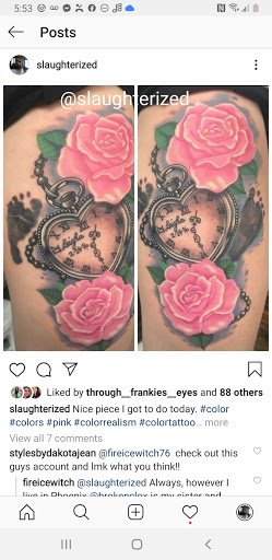 Explore men's face tattoo ideas, creative tattoo ideas in Ocoee, available at Slaughterized Ink Tattoo and Piercing Studio