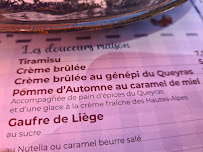 Restaurant La Fougagno à Saint-Véran (la carte)