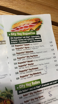 Menu du City Veg House à Oldenburg