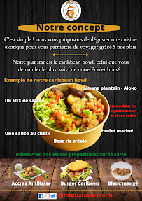 Restaurant caribéen Mi Gusto Caribeño - Foodtruck - Traiteur - Événement à Bussy-Saint-Martin - menu / carte