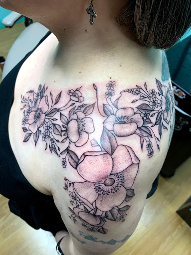 Explore compass tattoo ideas, creative tattoo ideas in Hayward, available at Three Tentacles Tattoo Studio