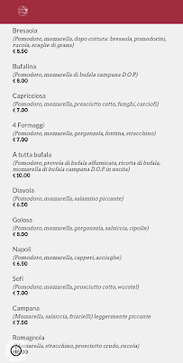 Locanda So'ViNo à Refrancore menu