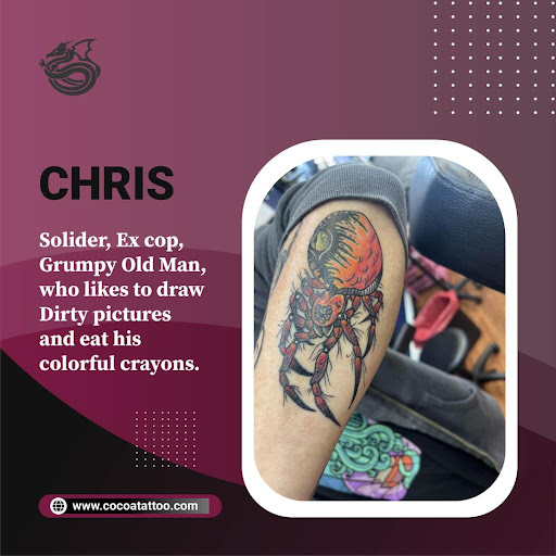 Explore pharaoh tattoo ideas, creative tattoo ideas in Cocoa, available at Rorschach Tattoo Shop and Piercing Studio