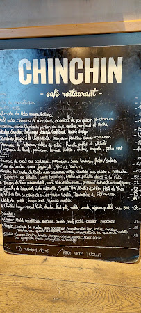 Café Chinchin à Paris carte