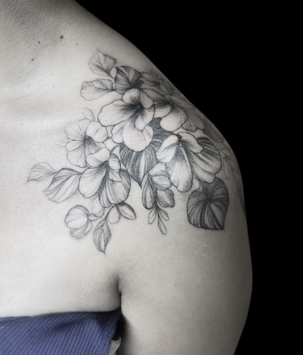 Explore full neck tattoos ideas, creative tattoo ideas in Long Beach, available at Outer Limits Tattoo
