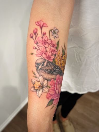 Find tattoo sleeve cover up ideas for your next unique tattoo in Montrose at The Story Blossom Tattoo Studio