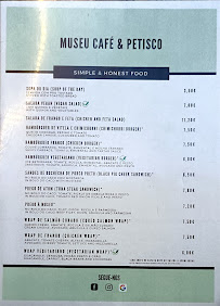 Menu du Museu Café & Petisco à Funchal