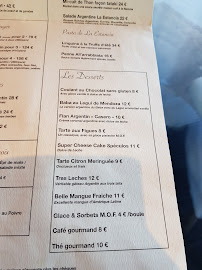 La Estancia à Paris menu