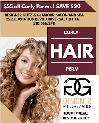 Beauty Salon «Designer Glitz & Glamour Spa and Hair Salon», reviews and photos, 222 E Aviation Blvd, Universal City, TX 78148, USA