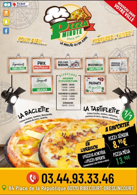 pizza minute à Ribécourt-Dreslincourt (Oise 60)
