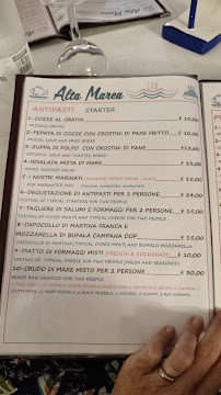 Pizzeria ALTA MAREA LAB à Villanova (la carte)