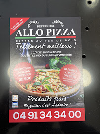 Menu / carte de Allo Pizza à Marseille