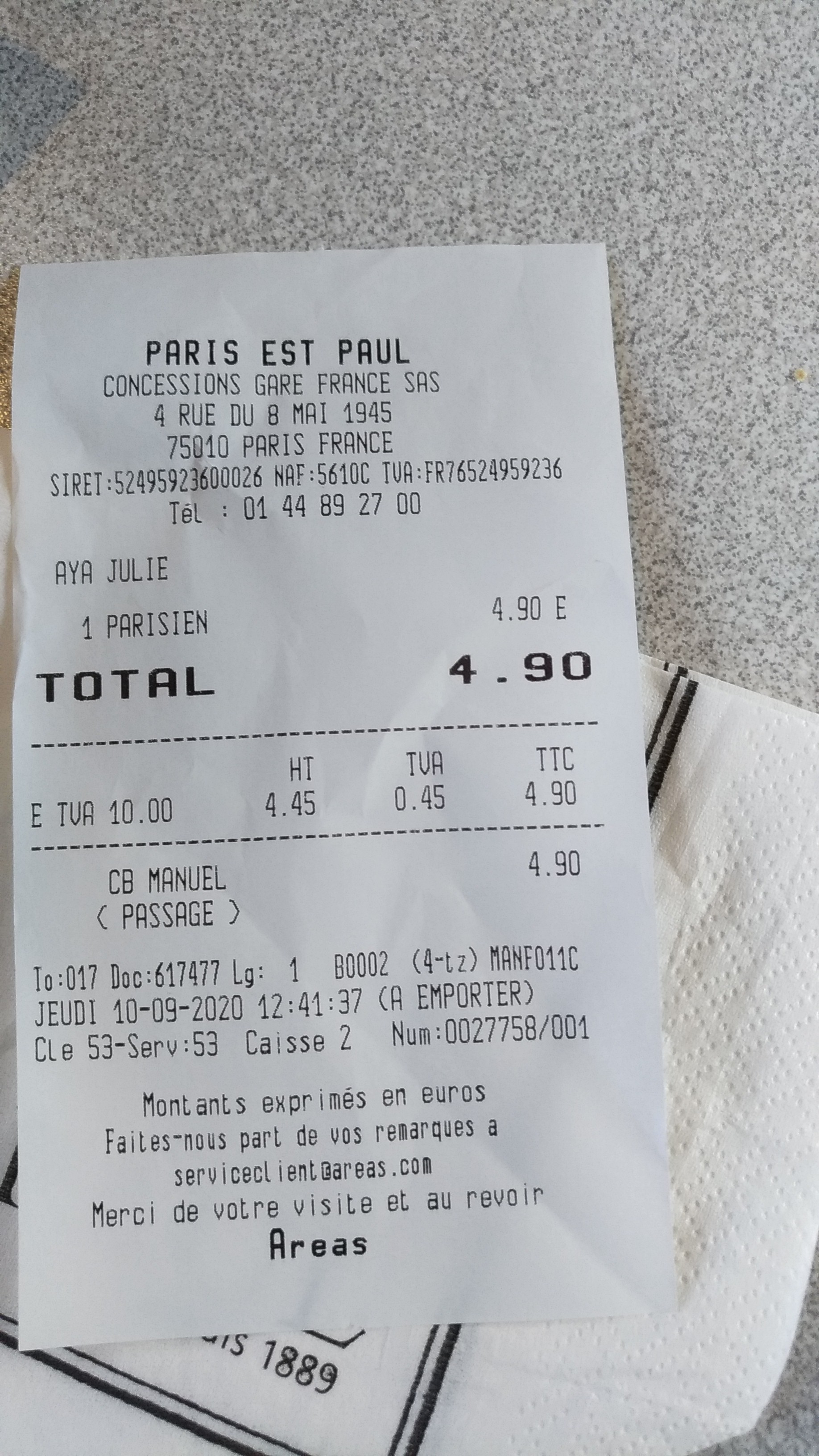 Photo n° 1 de l'avis de Faly.N fait le 10/09/2020 à 11:05