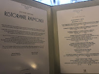 Menu / carte de Ristorante Raimondi à Como