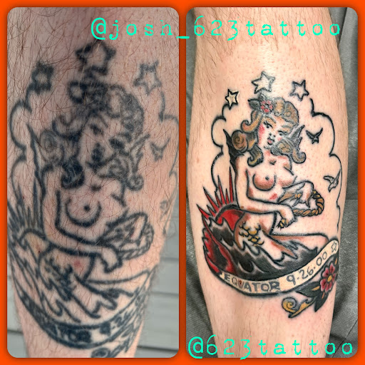 Explore heart surgery tattoo ideas, creative tattoo ideas in Watertown, available at 623 Tattoo