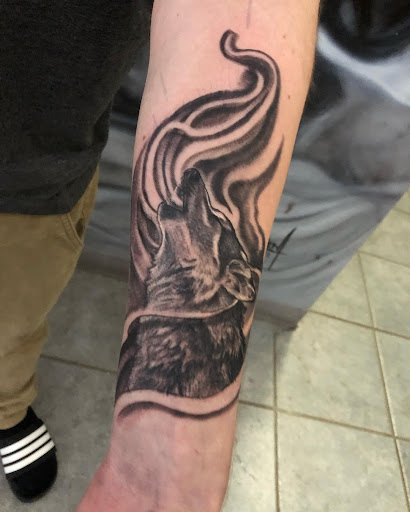 Explore solar eclipse tattoo ideas, creative tattoo ideas in El Paso, available at Santa Rosa Tattoo Studio