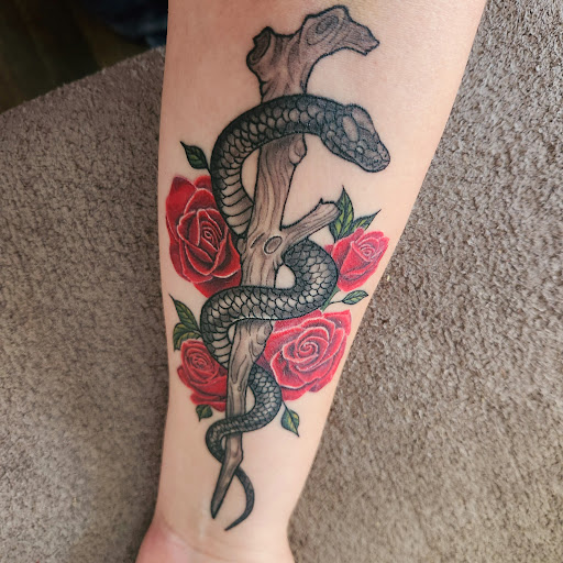 Explore small colourful tattoo ideas, creative tattoo ideas in Edison, available at Rorschach Gallery