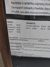 La Ch'ti Frite à Saint-Quentin menu