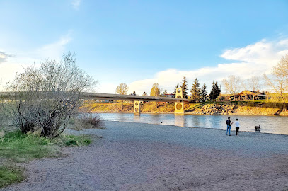 Bow River Pathway Bridge at Edworthy Park