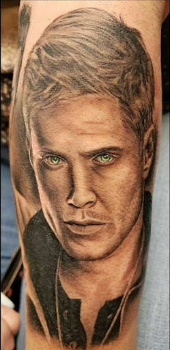 Explore cute witch tattoo ideas, creative tattoo ideas in Madison, available at The Madison Tattoo Factory