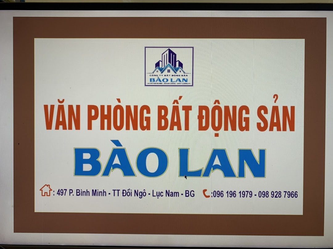 BẤT ĐỘNG SẢN BÀO LAN