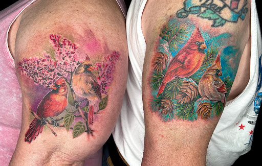 Explore native indian tattoo ideas, creative tattoo ideas in Fairmont, available at Heretic Ink