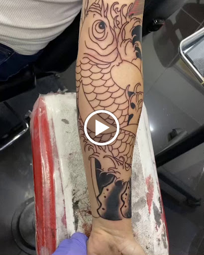 Explore butt tattoo ideas, creative tattoo ideas in Addison, available at Cat Tattoo