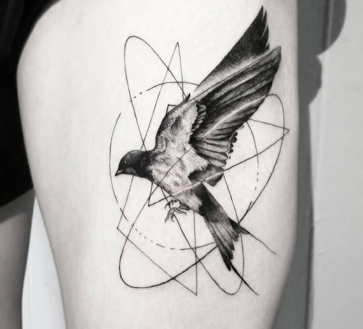 Explore 2 dog tattoo ideas, creative tattoo ideas in San Marcos, available at JPS Tattoos