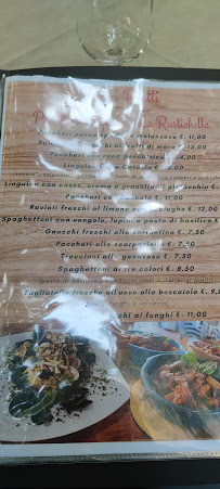 Menu du Casa Carusio à Naples