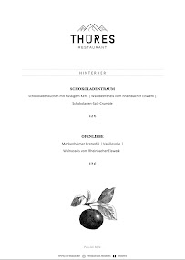 Restaurant Thüres à Altenahr (le menu)
