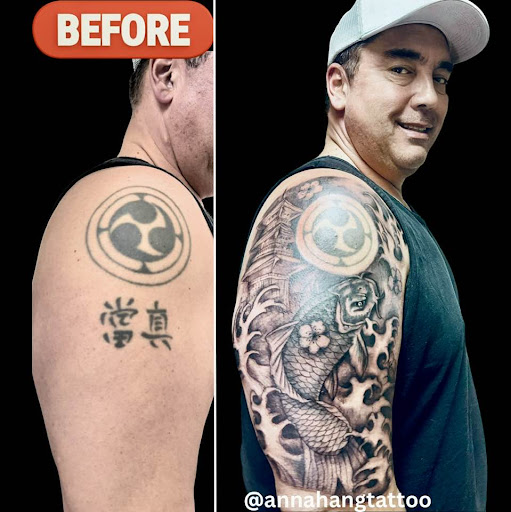 Explore name tattoo ideas for forearm, creative tattoo ideas in Garden Grove, available at Anna Hang Tattoo