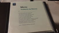 Carte du Trattoria Da Rinnna à Albinea