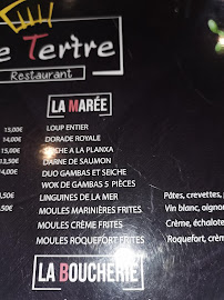 Restaurant Restaurant Le Tertre à Le Barcarès (la carte)